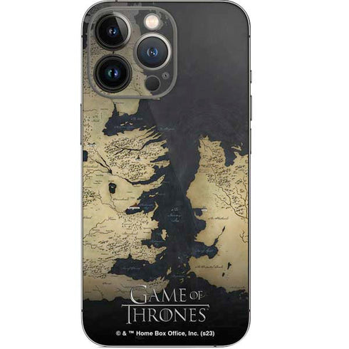 Game of Thrones: Westeros Map iPhone 14 Pro Skin